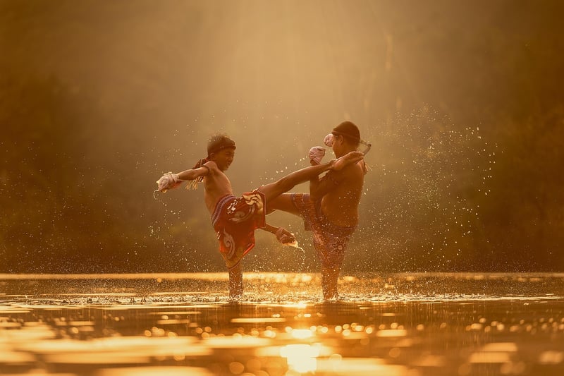 Taekwondo practice